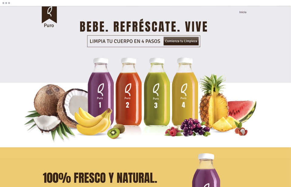 Plantilla web de landing page de producto (monitor de salud)