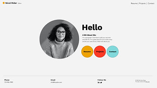 All website templates - Creative CV 