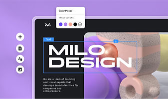 Eine Website, die mit dem Wix Editor designt wird.