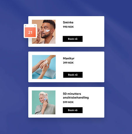 Alternativer for booking av skjønnhetsbehandlinger med Wix Bookings
