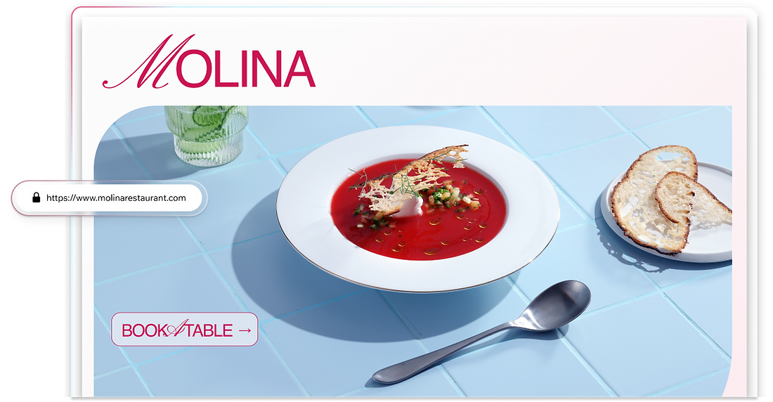 restaurant website - accept reservations, pick up and delivery orders online.